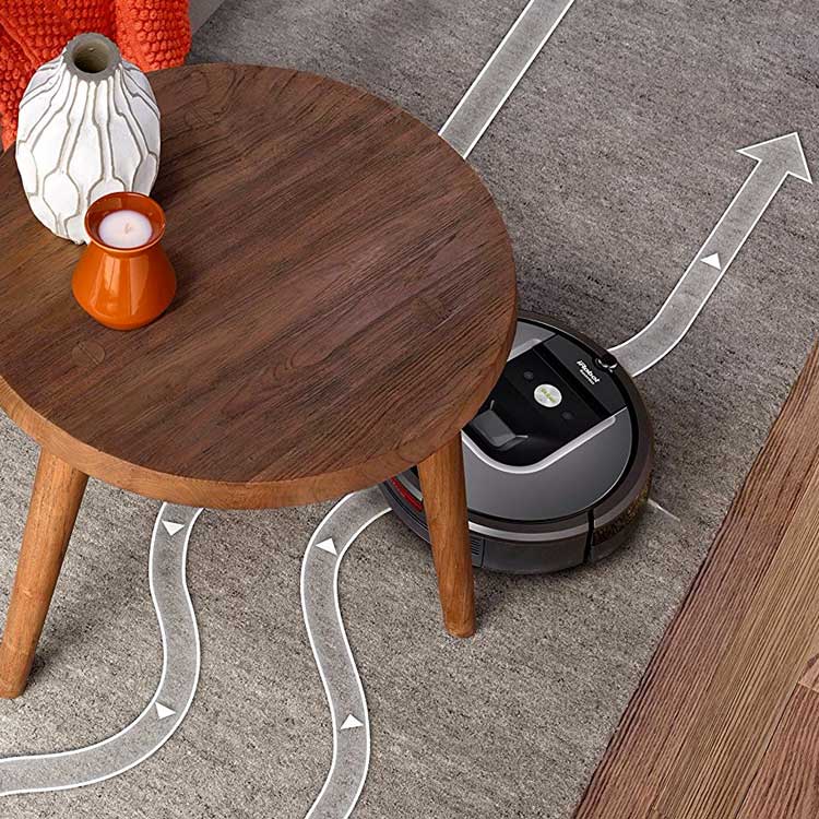 iRobot Roomba 960 automatische navigatie is perfect voor het ontwijken van meubels